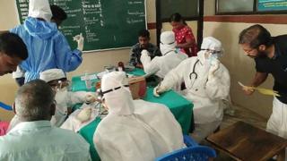 Une équipe soignante sur le terrain en Inde
