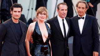The stars walked the red carpet