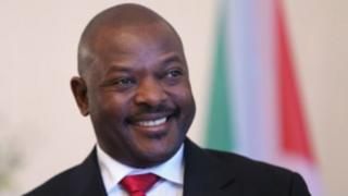 Umukuru w'ingabo z'u Burundi akaba n'umukuru w'igihugu Pierre Nkurunziza