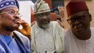 Abiola Ajimobi, Dino Melaye ati Dayo Adeyẹye