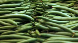 Trimmed green beans