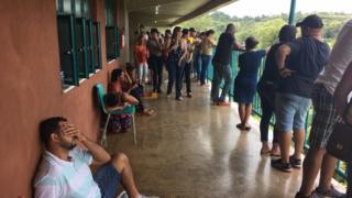 Fila em Brumadinho