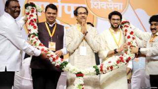 देवेंद्र फडणवीस, उद्धव ठाकरे आणि आदित्य ठाकरे