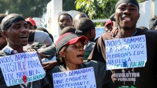 Des Congolais réclament une enquête sur la mort de Luc Nkulula, le 14 juin à Goma.