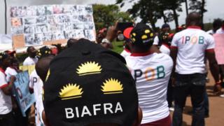 Un rassemblement de partisans pro-Biafra tenu à Abidjan le 30 mai dernier (illustration)