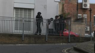 Armed police in Southampton