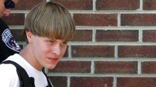 Dylann Roof at court in N Carolina