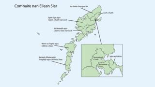 Mapa de na h-Eileanan an Iar