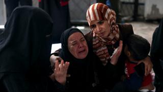 People mourn in Rafah