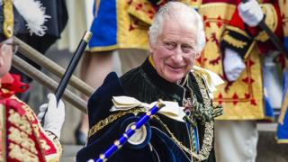 King Charles III in Edinburgh on 5 July