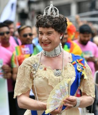 Reveller at Pride