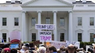 Митинг в Вашингтоне с призывами об импичменте Дональду Трампу