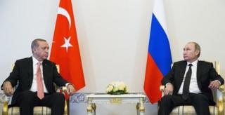 Реджеп Тайип Эрдоган и Владимир Путин