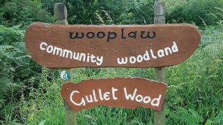Woodland sign