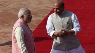 રાજનાથ સિંહ અને નરેન્દ્ર મોદી
