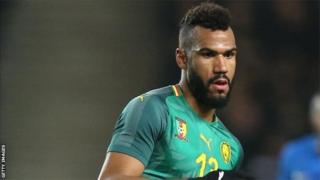 Eric Choupo-Moting a ouvert le score du match Cameroun-Comores, à Yaoundé.