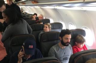 Ivanka Trump on the flight at JFK