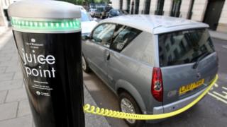 Car being charged