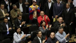 Members of Venezuela's Socialist Party