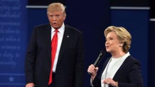 Donald Trump na Hillary Clinton