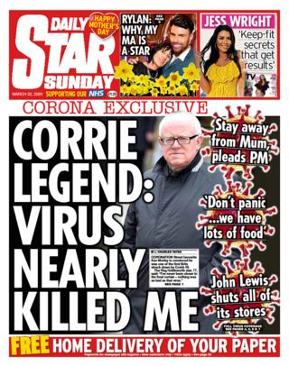 Sunday Star front page