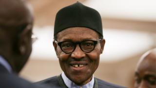 Le président du Nigeria Muhammadu Buhari