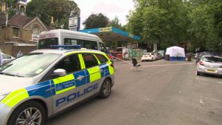 The scene of the shooting