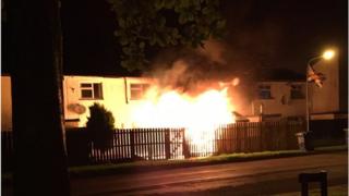The fire broke out at the house in Parkmore, Craigavon, in the early hours of Thursday morning