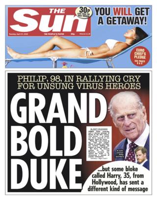 The Sun front