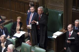 Speaker John Bercow gives directions