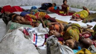আশ্রয়কেন্দ্রে অবস্থান নিয়েছেন হাজার-হাজার মানুষ।