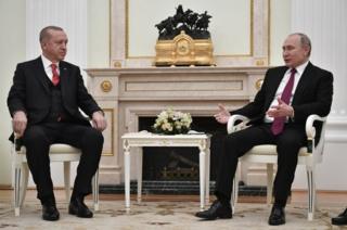 Cumhurbaşkanı Recep Tayyip Erdoğan ve Rusya Devlet Başkanı Vladimir Putin
