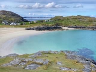 Alex Grant had Achmelvich beach all to itself