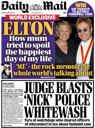 daily mail 7 october 2019