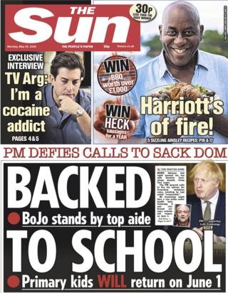 The Sun front page 25 May