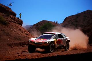 Peugeot car in the Dakar Rally