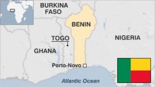 Map of Benin