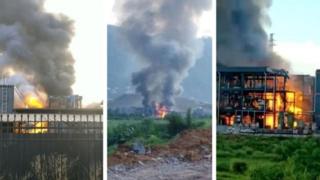 တရုတ် စီချွမ်ပြည်နယ်မှာ ဓာတုစက်ရုံမီးလောင်ပေါက်ကွဲလို့ လူ ၁၉ ဦးသေဆုံး