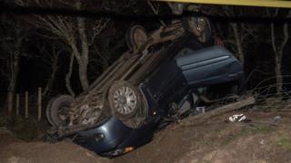Crashed car