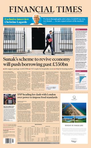 Titelseite der Financial Times