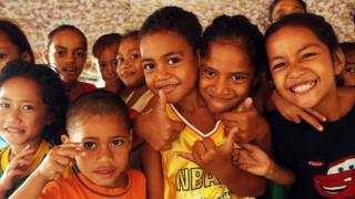 Children in Samoa