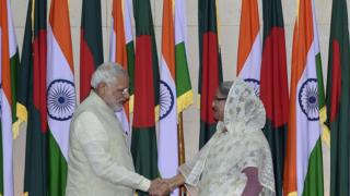 শেখ হাসিনা ও নরেন্দ্র মোদি