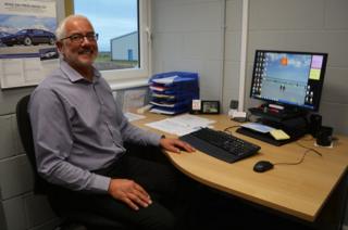 Gary at his desk