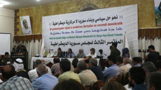 اجتماع لمجلس سوريا الديمقراطية في وقت سابق من الشهر الحالي