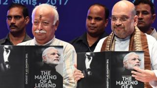 మోహన్ భాగవత్, అమిత్ షా