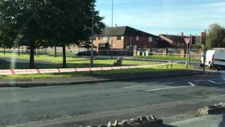 Garvaghy road, scene where man was assaulted, 13 August 2017