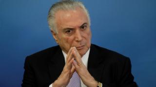 O presidente Michel Temer, reprovado 70% da população, segundo pesquisa Datafolha de abril