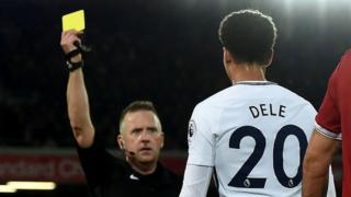 Dele Alli ti gba'we ibawi ninu ifẹsẹwọnsẹ pẹlu Liverpool