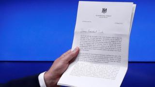 Letter from UK PM Theresa May to EC President Donald Tusk, informing him of the UK's decision to leave the EU, 29 March 2017