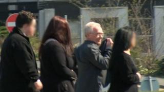 Kevin Bacchus leaving court